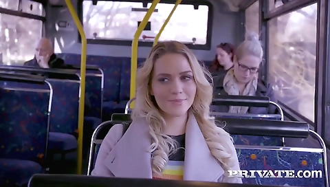 Sexy blonde with big black cock