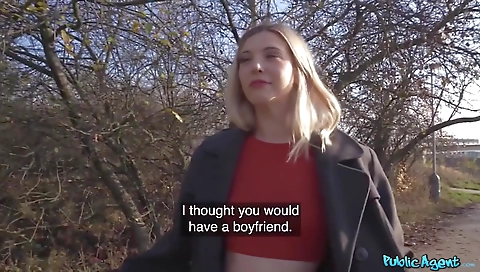 Blonde slut takes a massive blowjob