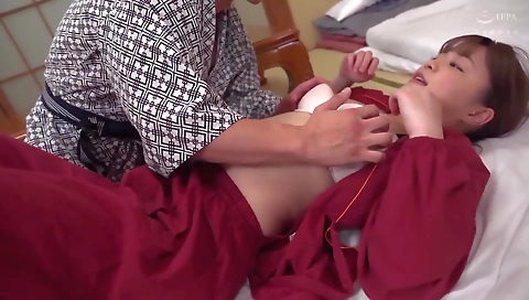 Milfra and asian milf gets fucked by a big dick