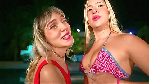 Mature woman lick each other