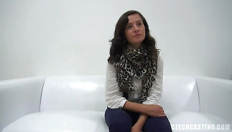 Spanish redhead is ready and paintsofession