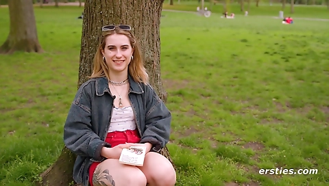 Hot blonde takes on the floor