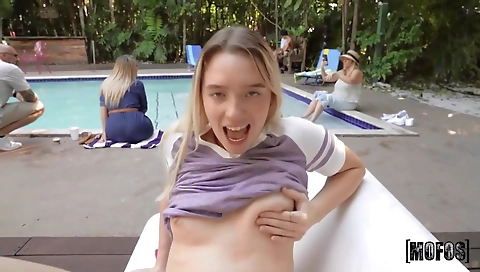 Sexy brunette fucks like a slut