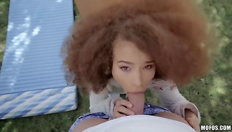 Blonde girl gets fucked by her boyfriend