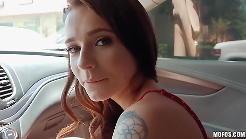 Sexy young blonde gets creamed by her boyfriend